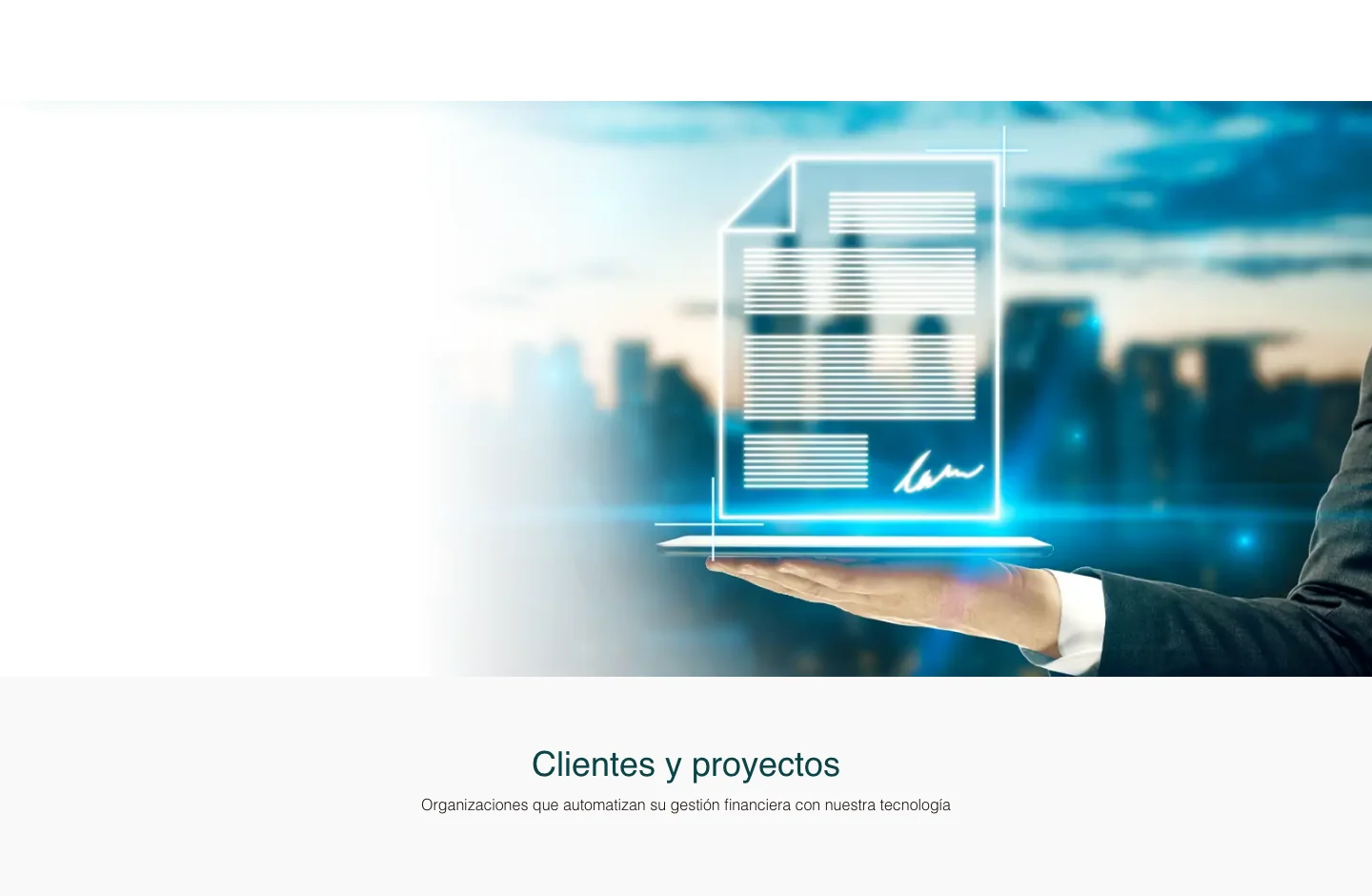easyap home page, with its product proposal